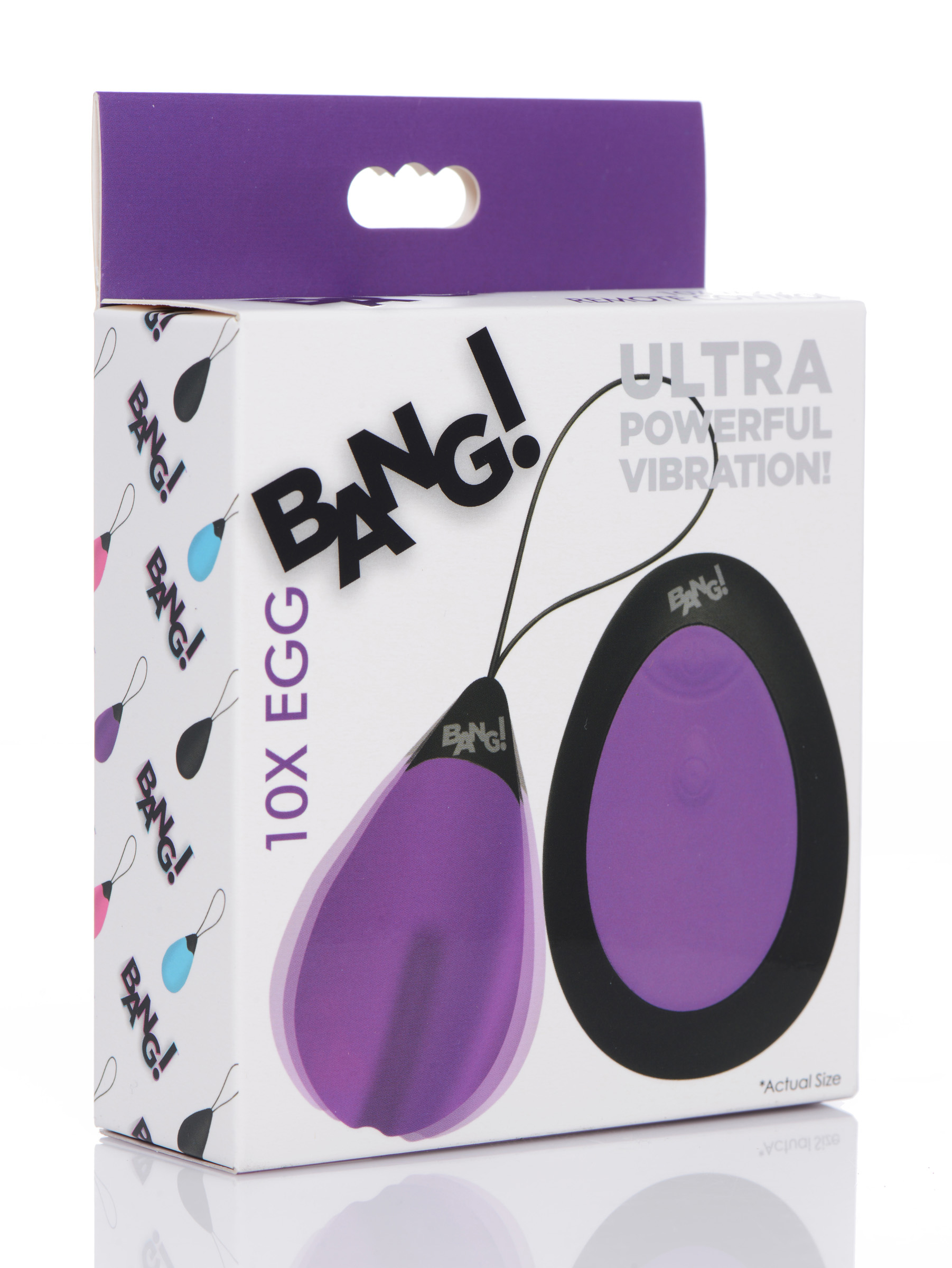 Vk7yvzkSz1hvwuEMviE6e3eUSyldT7Y6 Bang - 10x Silicone Vibrating Egg - Purple - Image 1