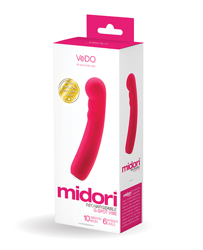 VpxjXo7akTafDLGi0upnhncSuy6e2K9o Midori Rechargeable G-Spot Vibe - Foxy Pink - Image 1