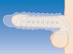 1.5 Inch Penis Enhancer Sleeve - Clear - Image 6