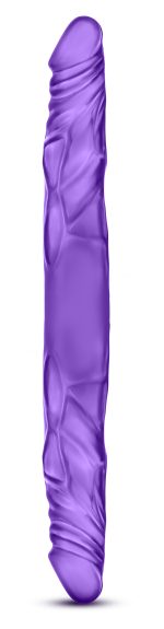 B Yours 14 Inch Double Dildo - Purple