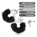 Temptasia - Plush Fur Cuffs - Black - Image 7