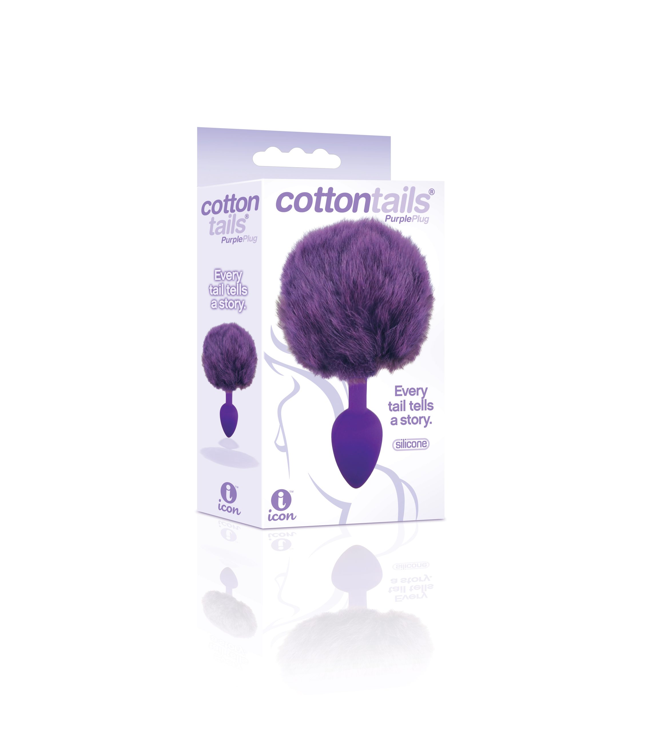 WERGUbuHSIkFNMRw1XgEwOhdM4PDUds1 The 9's Cottontails Silicone Bunny Tail Butt Plug - Purple - Image 1