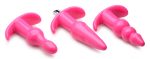 Thrill Trio Anal Plug Set - Pink - Image 3