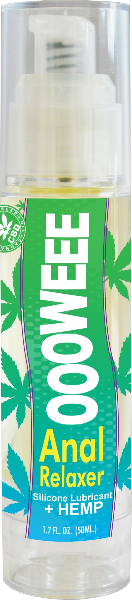 WK1zNOHnWD3Li7RUyMOkJQG2uXNKwZ9B Oooweee Anal Relaxer Silicone Lubricant Plus Hemp - 1.7 Fl. Oz. / 50 ml - Image 1