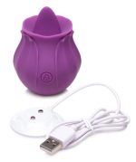 Inmi - Bloomgasm Wild Violet Licking Silicone Stimulator - Violet - Image 7