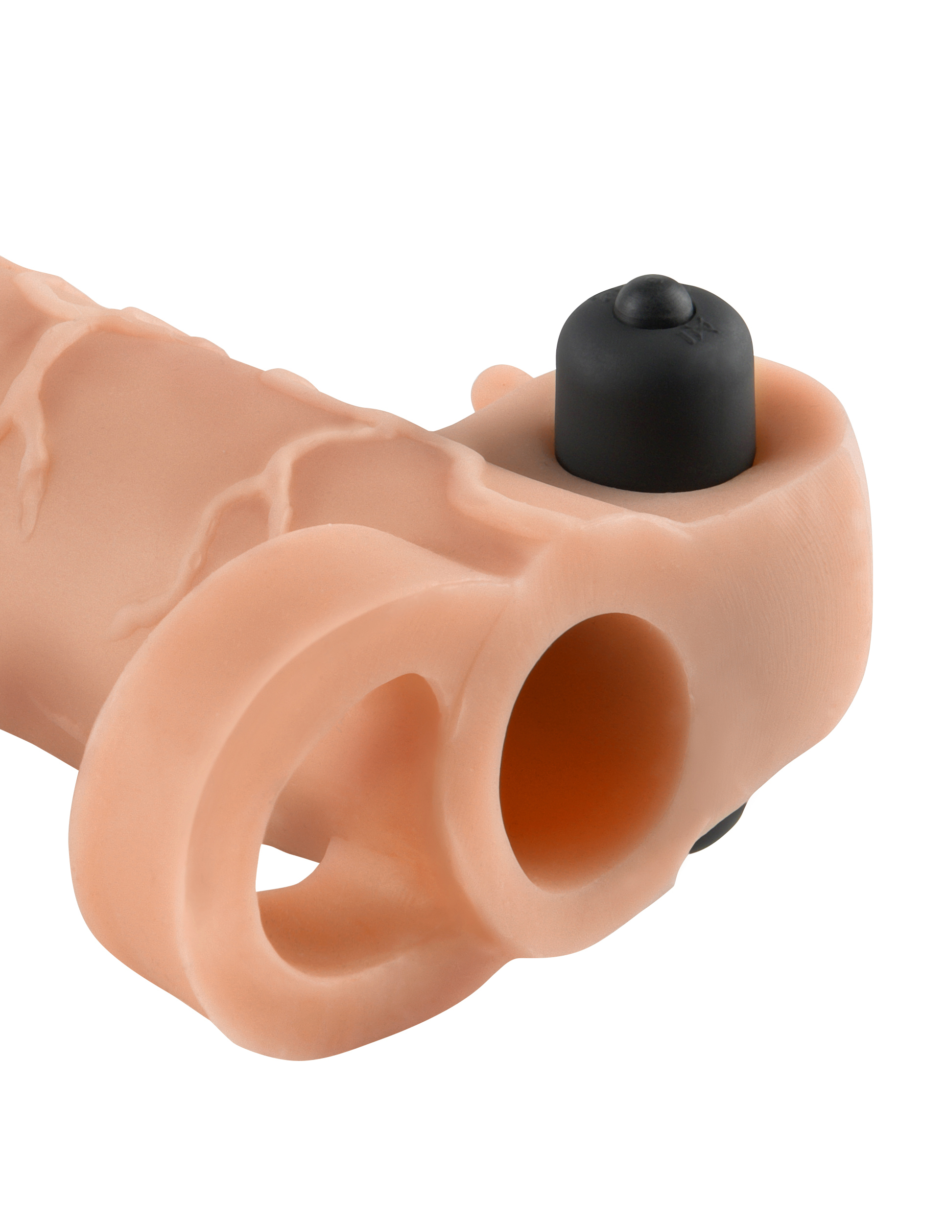 WQHsOjVnQe1tXxXTTyIsGs9mbOaDqBrv Fantasy X-Tensions Vibrating Real Feel 1-Inch Extension - Light - Image 1