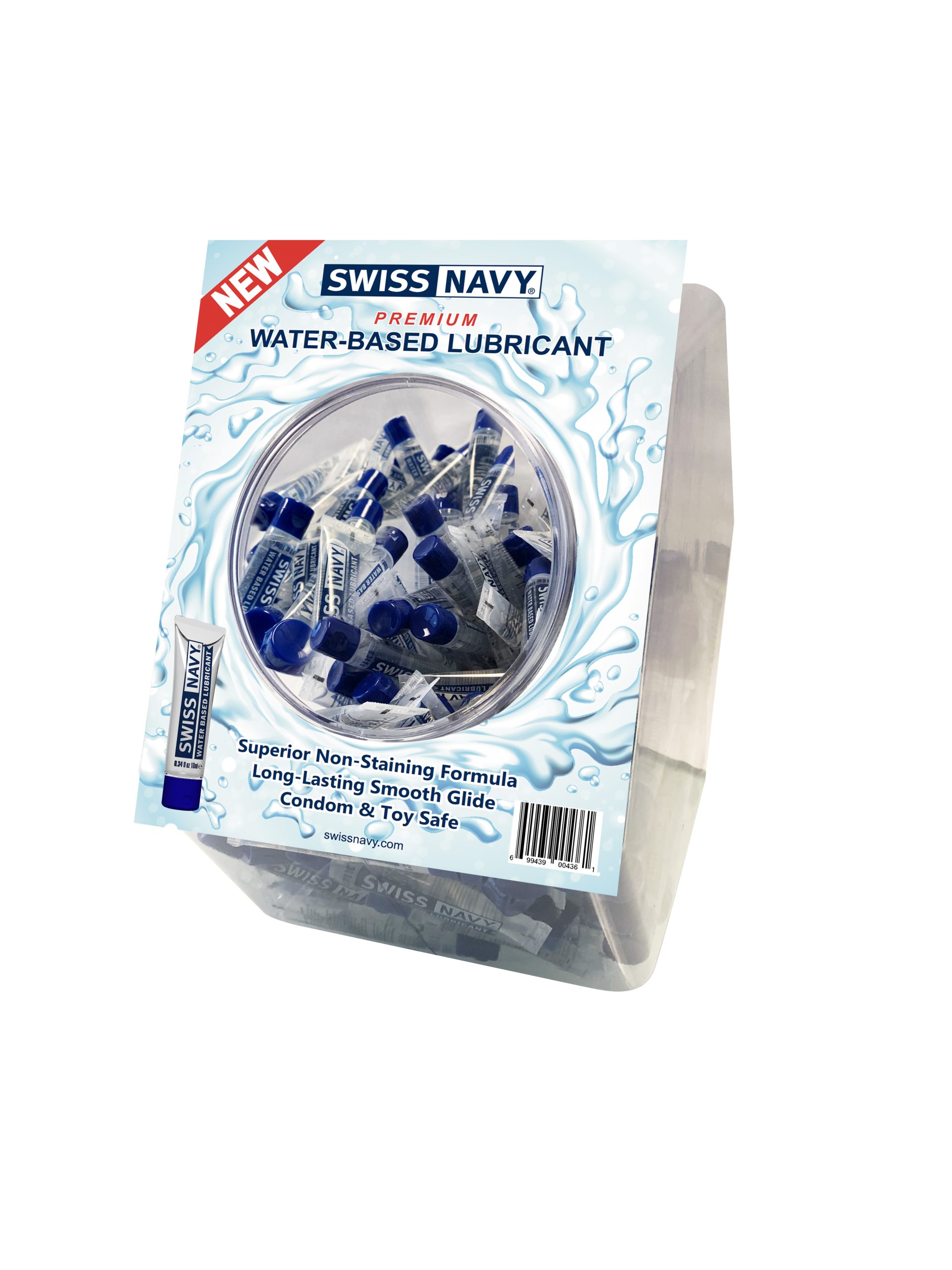 WRe6ukfOgrQmZJeAaLKg2U3wwobnTAMC Water-Based Lubricant 10ml 100pc Fishbowl Display - Image 1