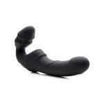 Slim Rider Ribbed Vibrating Silicone Strapless Strap-On - Image 4