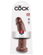 King Cock 9-Inch Cock - Brown - Image 5
