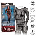Scandal Plus Size Full Length Lace Body Suit - Plus Size - Black - Image 7