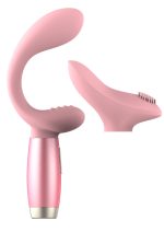 Perks Ex-3 Dual Vibrator and Clitoral Stimulator - Pink - Image 2