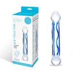 6.5 Inch Full Tip Textured Glass Dildo - Image 8