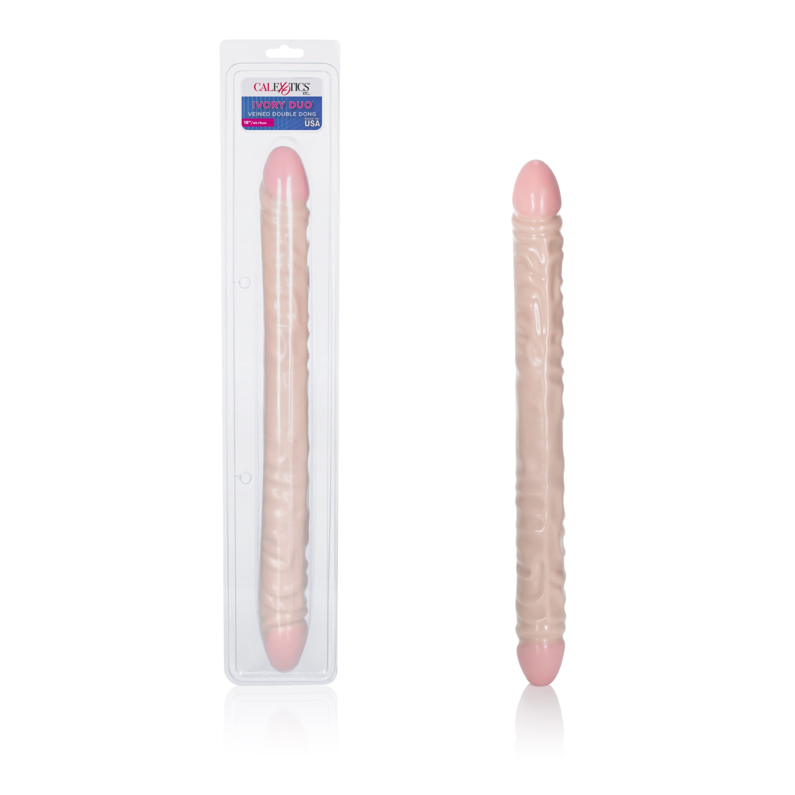 XB5EjnqZBk3woi1pr1f4yw0MSiOH4J68 Ivory Duo 18 Inches Veined Double Dong - Image 1