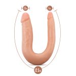 Dr. Skin Silicone - Dr. Double - 12 Inch Double Dong - Vanilla - Image 4