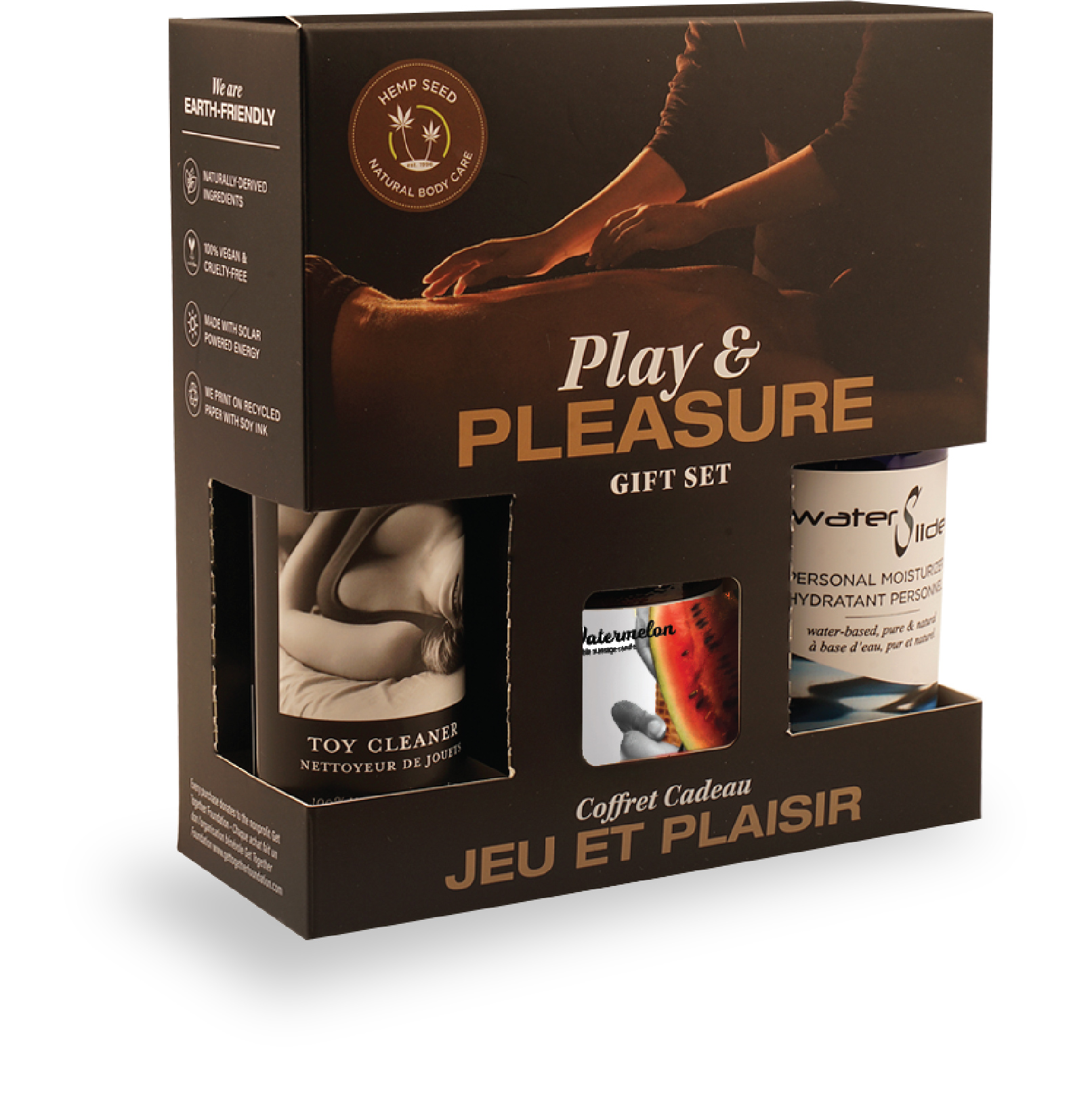 XPOUXncLeXHN7iRcIHilLbI6iplPAvGA Hemp Seed by Night Play and Pleasure Gift Set - Pleasure Gift Set - Watermelon - Image 1