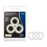 Performance - Vs2 Pure Premium Silicone Cockrings - Small - White - Image 7