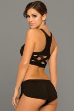 Strike Score More Sports Bra With Netting Inserts - Large - Black - Image 2