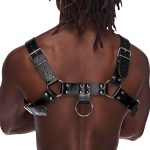 Aries Leather Harness - One Size - Black