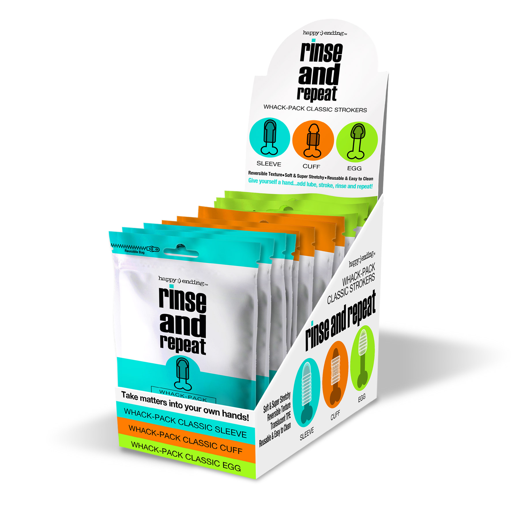 Y1Thzhx5oI9pQQh7tsvaPupHzJXsVnIJ Happy Ending Rinse and Repeat Whack Pack Pop - 12 Piece Assorted - Image 1