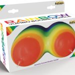 Jumbo Boobie Rainbow Candle