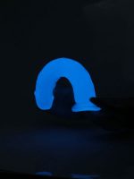 Glow-in-the-Dark Periwinkle Peen Dildo 8.5" - Image 2
