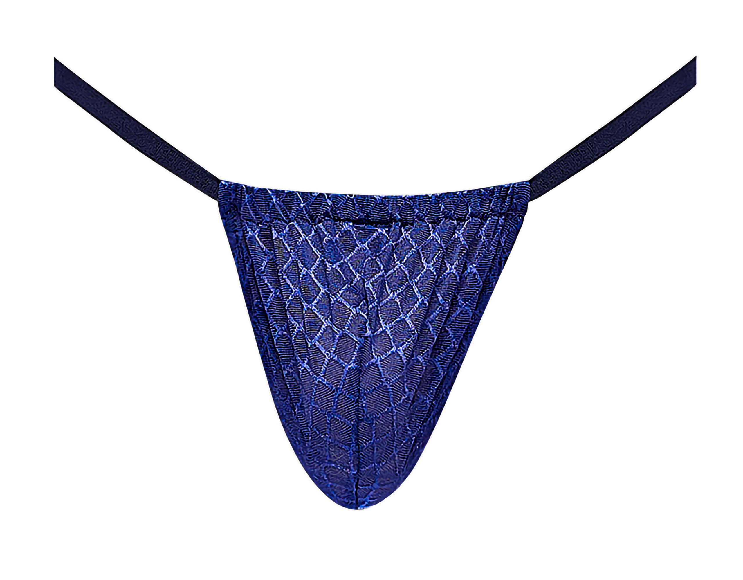 YGLVfxiJsCfqLU7n2vLBaP80A3sVF6BP Diamond Mesh Posing Strap - One Size - Navy - Image 1
