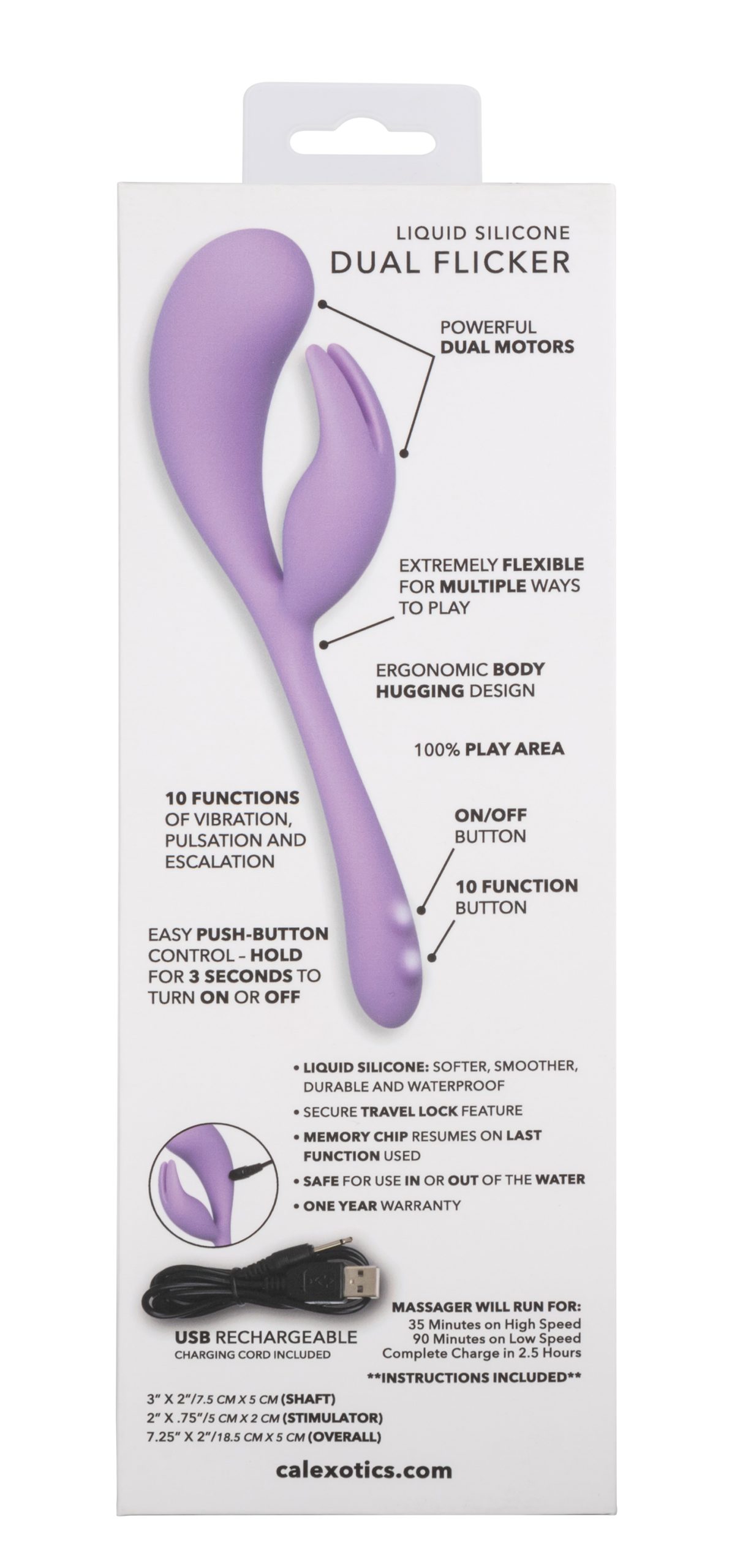 YMKQE1TcWrKIJIgGAqroGPcBM4lx53bA Elle Liquid Silicone Dual Flicker - Image 1
