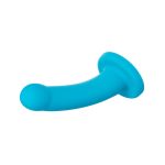 Nexus Collection - Hux - 7 Inch Silicone Dildo - Turquoise - Image 11
