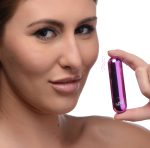 10x Rechargeable Vibrating Metallic Bullet - Purple - Image 6