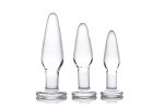 Dosha 3 Piece Glass Anal Plug Kit - Image 2