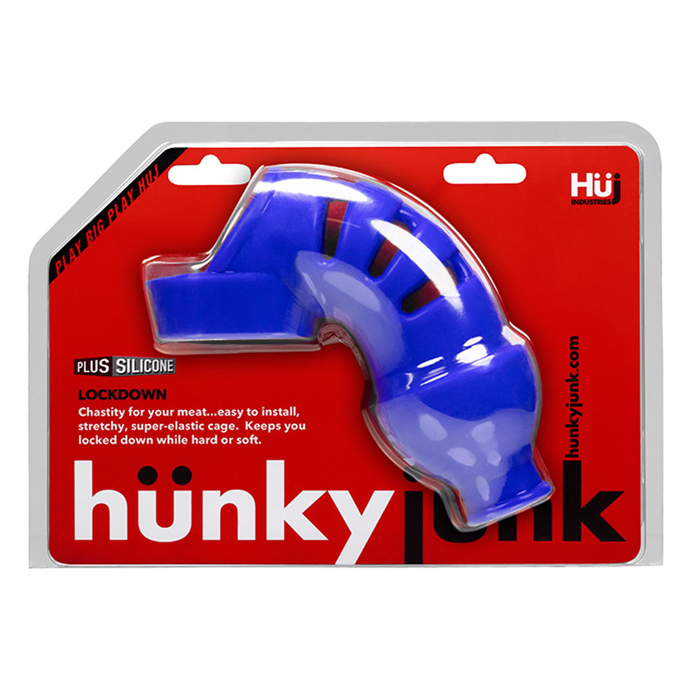 YjugOOUvZVRJFiIY41ejVFpvyEpteGCg Hunkyjunk Lockdown Chasity Packer - Cobalt - Image 1