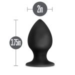 Anal Adventures - Platinum - Silicone Anal Stout Plug - Large - Black - Image 3