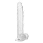 Size Queen 10 inch/25.5 Cm - Clear - Image 6