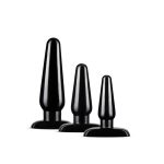 Anal Adventures - Basic Plug Kit - Black - Image 2