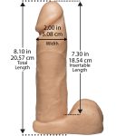 Vac-U-Lock 8 Inch Realistic Cock - White - Image 2