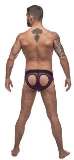 Airotic Mesh Butt Out Bikini - Purple - Medium - Image 2