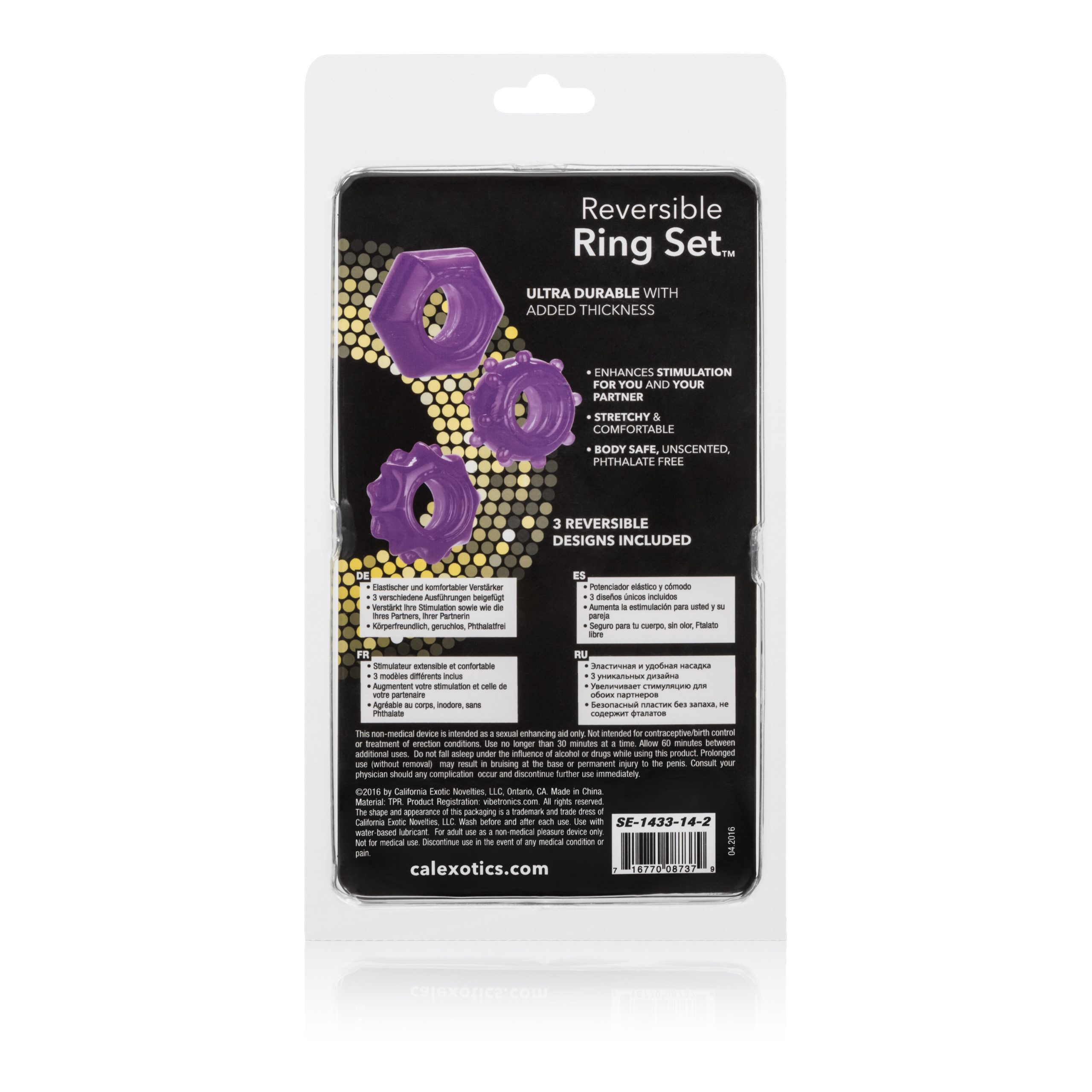ZJPmtpLSEQC7ZCRdvLby32OzzpxkiU80 Reversible Ring Set - Purple - Image 1