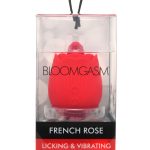 Bloomgasm - French Rose Licking and Vibrating Stimulator - Red