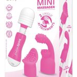 Bodywand Rechargeable Mini Massager With Attachments - Pink