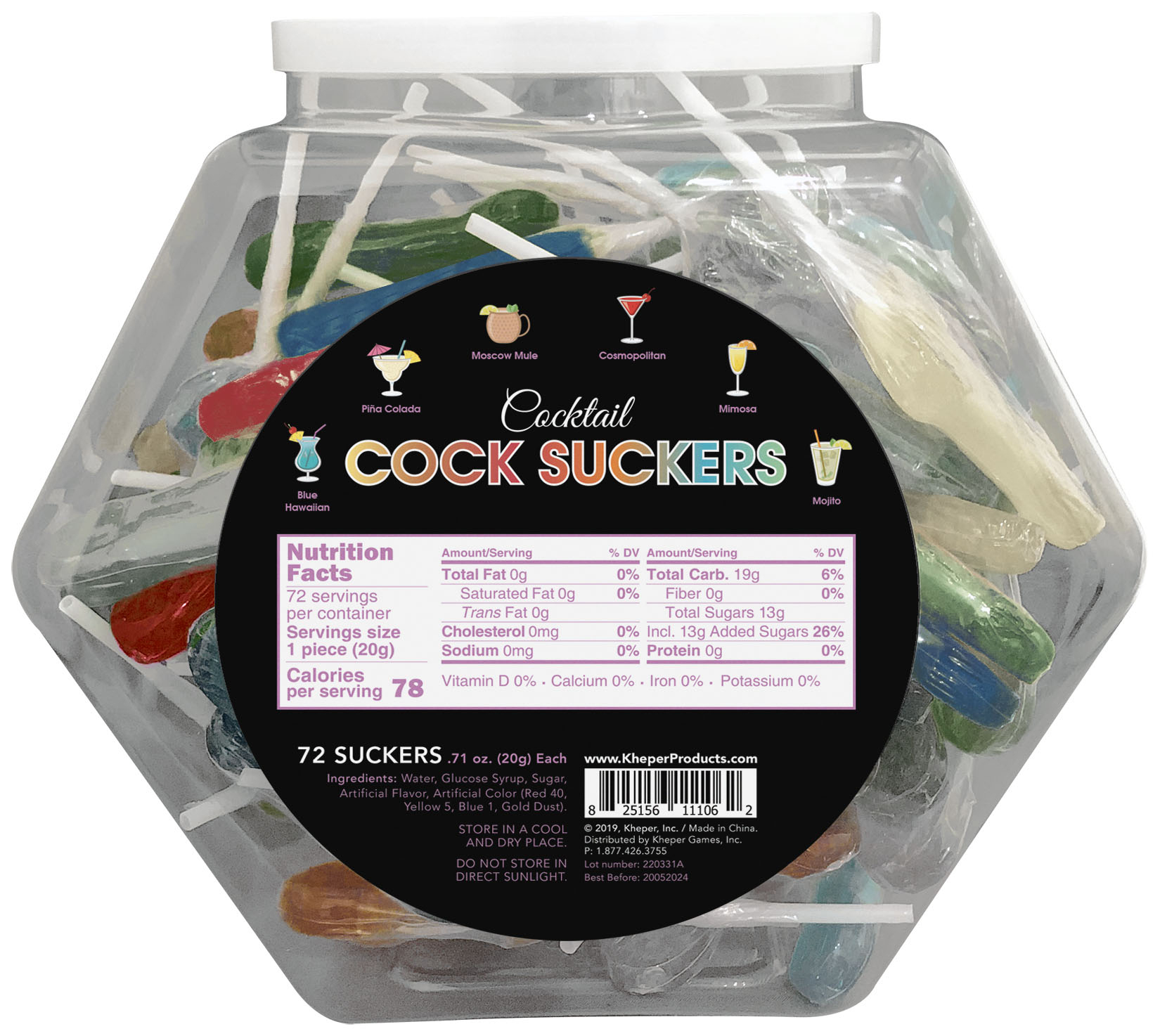 ZLGbghTnZniUGRm3LnUzR3N3wxG454L8 Cocktail Cock Suckers Fish Bowl - 72 Suckers - Image 1
