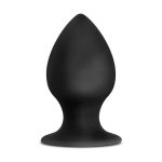 Anal Adventures - Platinum - Silicone Anal Stout Plug - Large - Black - Image 2