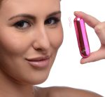 10x Rechargeable Vibrating Metallic Bullet - Pink - Image 5