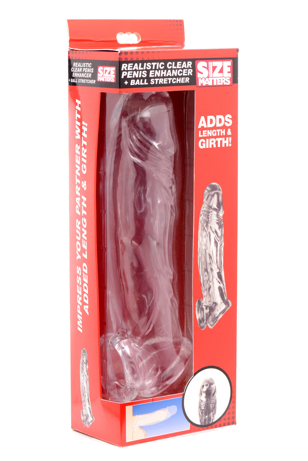 ZaI4dCyoxRwn9uw69MtnpRmN93dWc72w Realistic Clear Penis Enhancer and Ball Stretcher - Image 1