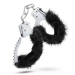 Temptasia - Plush Fur Cuffs - Black - Image 4