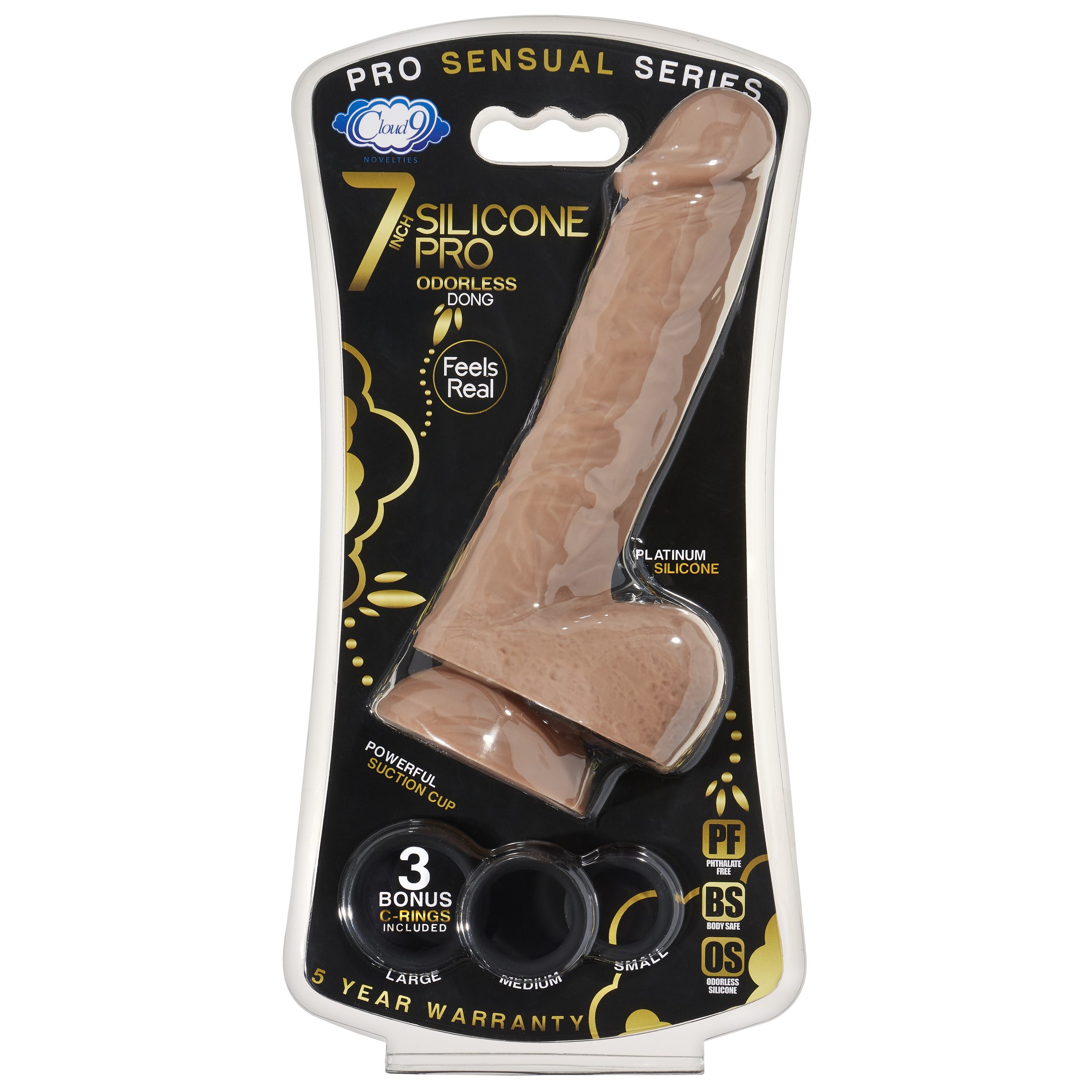 ZiwOjuK8MV1JTdq2wteykred90mMGxM1 7 Inch Silicone Pro Odorless Dong - Tan - Image 1