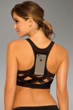 Strike Score More Sports Bra With Netting Inserts - Large - Black - Image 3