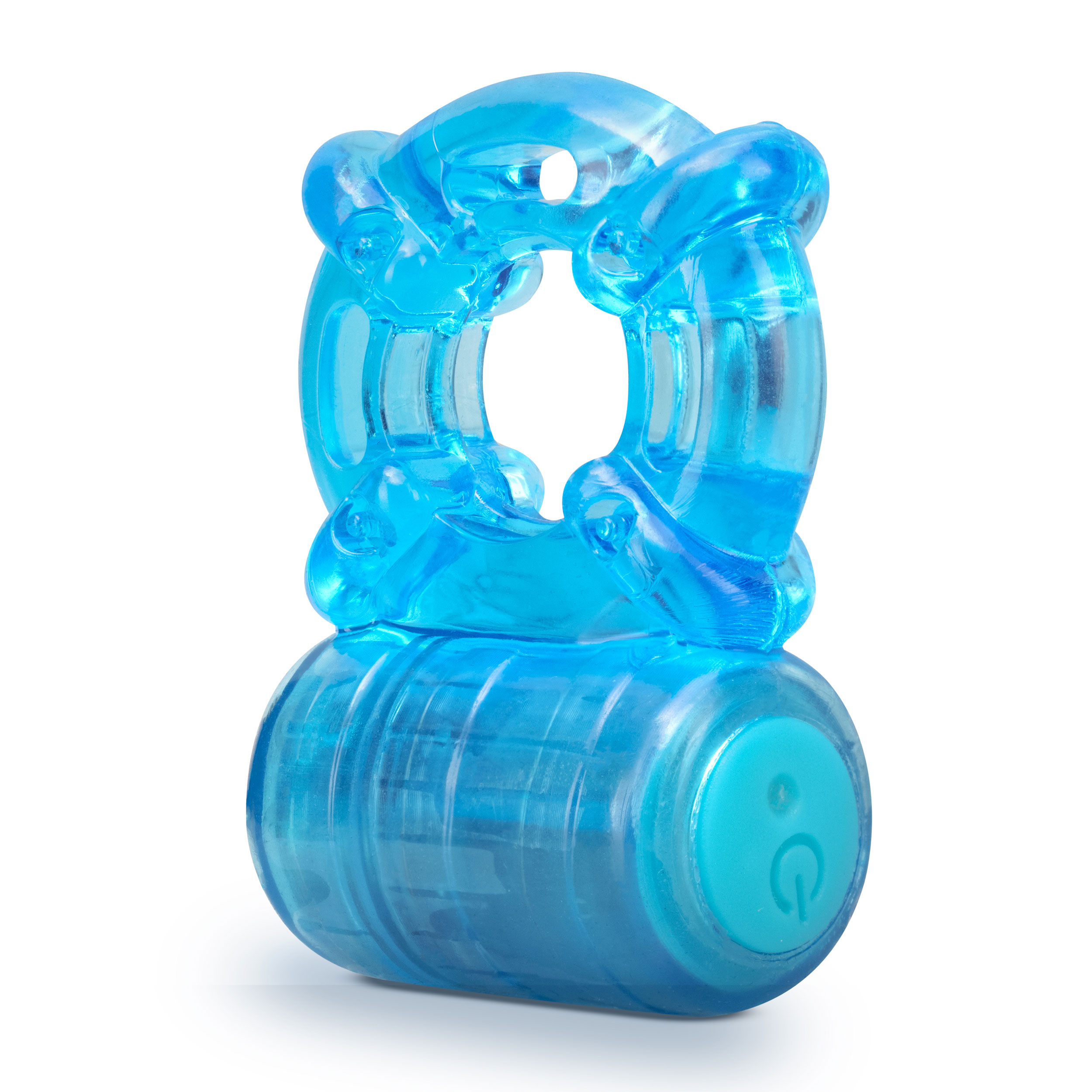Zrx9JaAoD9Gvrz80NudubFR95hcmHhQF Stay Hard - Rechargeable 5 Function Cock Ring - Blue - Image 1