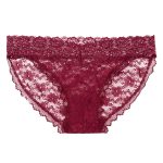 Remote Control Lace Panty Set - S/ M - Burgundy - Image 6