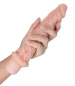 Dr. Skin Silicone - Dr. Richard - 9 Inch Vibrating Dildo -Beige - Image 10