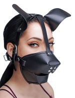 Pup Puppy Play Hood and Breathable Ball Gag - Image 4